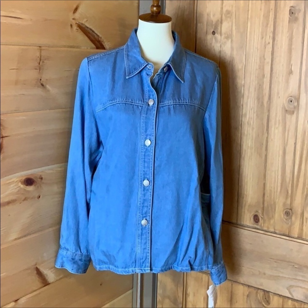 Pendleton chambray denim shirt Blue Size Large New - Picture 5 of 9